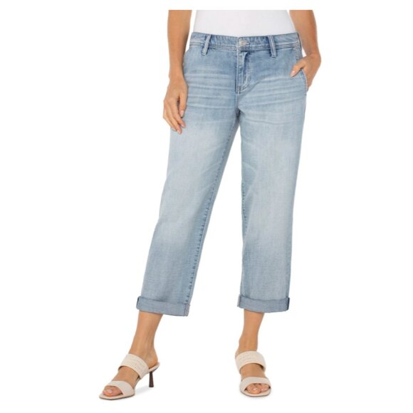 NWT Liverpool X Nordstrom The Norma Jean In Color Echo Lake 10/30 - Picture 1 of 9